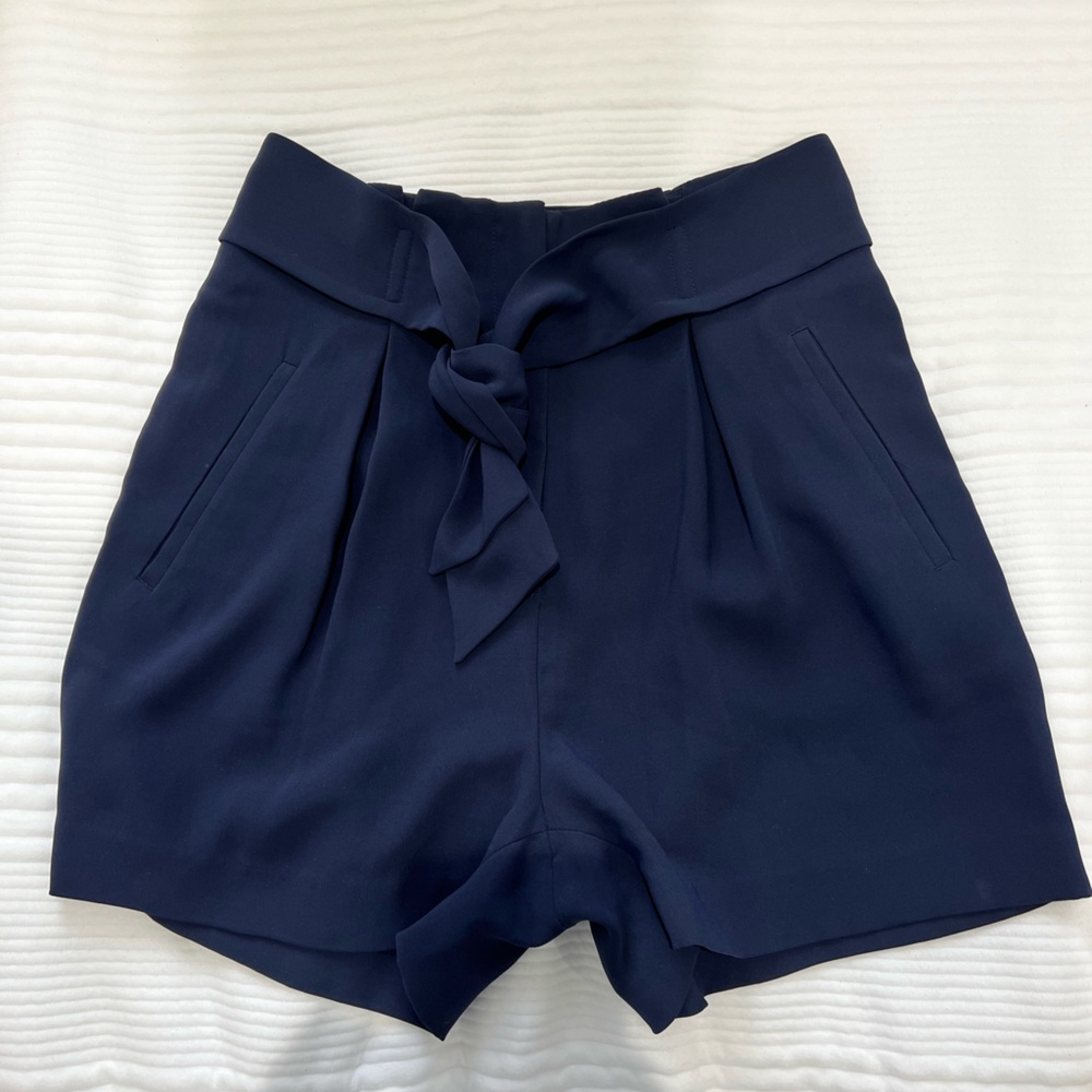 Navy Trouser Shorts